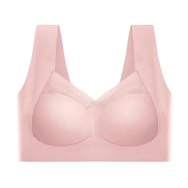 trådløse bh-er for kvinner faste stropper full dekning v-hals pustende ren farge pull-on lukking tilfeldig daglig nylon 1 stk svart rosa / bh & braletter / 1 stk hjemmeantrekk 2025 - $17.49 –P3