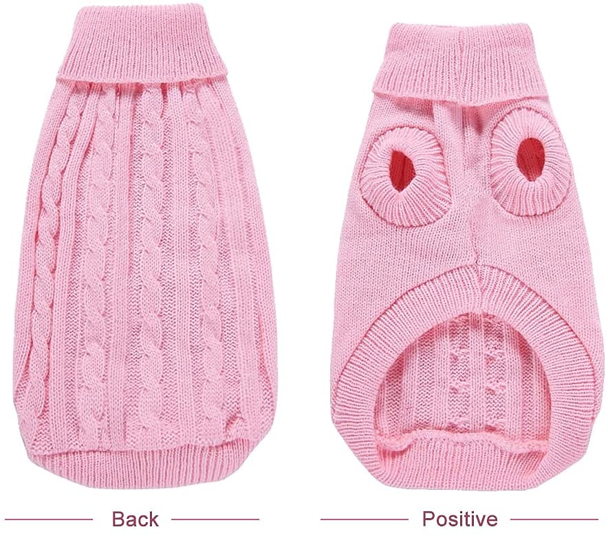 pulovere pentru câini mici nmch pulover tricotat pentru animale de companie, hanorac cald pentru câini, haine de iarnă pentru câini, pisicuțe, pulover cu gât țestoasă (albastru, l) 2025 - $11.99 –P4