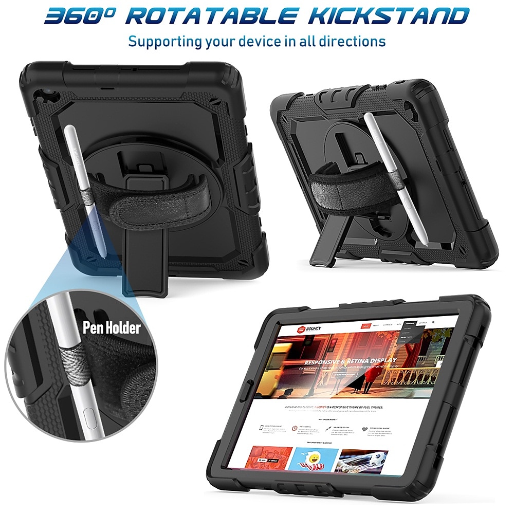 Tablet Case Cover For Samsung Galaxy Tab S8 S7 S6 A8 A7 A Ultra Plus FE Lite 14.6" 12.4" 11" 10.5" 10.4" 8.7" 8.0" 2022 2021 2020 2019 Portable with Stand Pencil Holder Solid Colored PC 2025 - $33.99 –P2