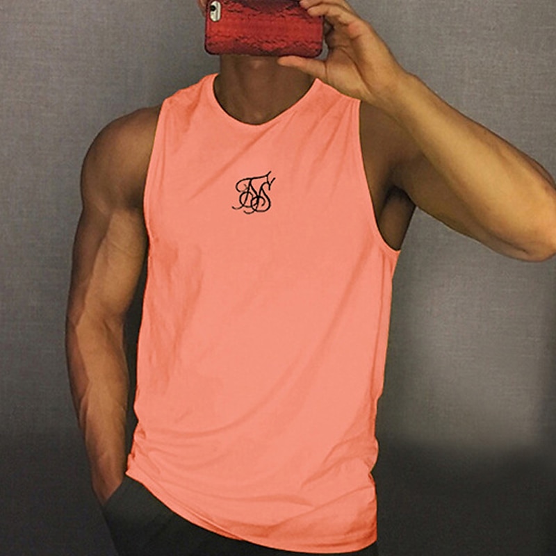 Herren Tank Top Weste Unterhemd Ärmelloses Shirt Ärmellos Rundhalsausschnitt Sommer Grafikdrucke Mode Leicht Atmungsaktiv Druck Outdoor Straße Lässig Schwarz Weiß Gelb Top T-Shirt für Herren 2025 - $12.49 –P9