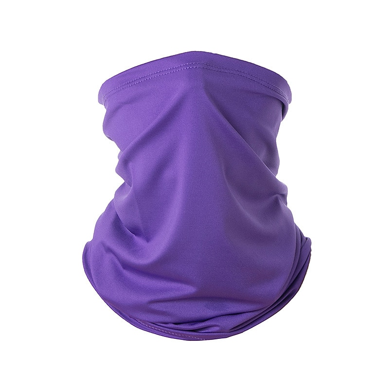 Cooling Neck Gaiter Balaclava Face Mask Neck Tube Scarf Face Cover Solid Color Sunscreen Breathable UV Protection Quick Dry Dust Proof Bandanas Bike / Cycling Black Summer for Men's Women's Outdoor 2025 - $6.99 –P9
