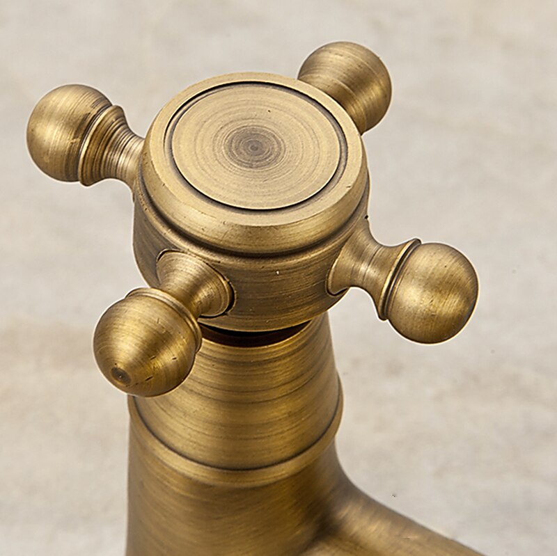 Shower Faucet / Body Jet Massage Set - Handshower Included pullout Rainfall Shower Antique / Vintage Style Antique Brass Mount Inside Brass Valve Bath Shower Mixer Taps 2026 - $195.99 –P4