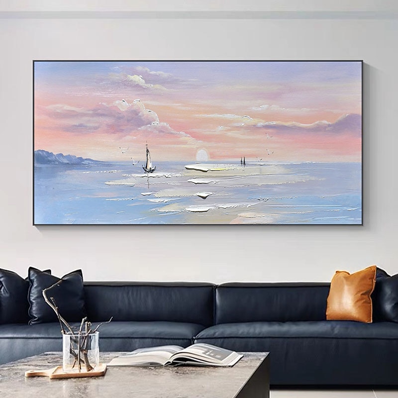 Hang-Painted öljymaalaus Maalattu Pysty Abstrakti Maisema Nykyaikainen Moderni Ilman Inner Frame  (ei kehystä) 2025 - $131.99 –P5