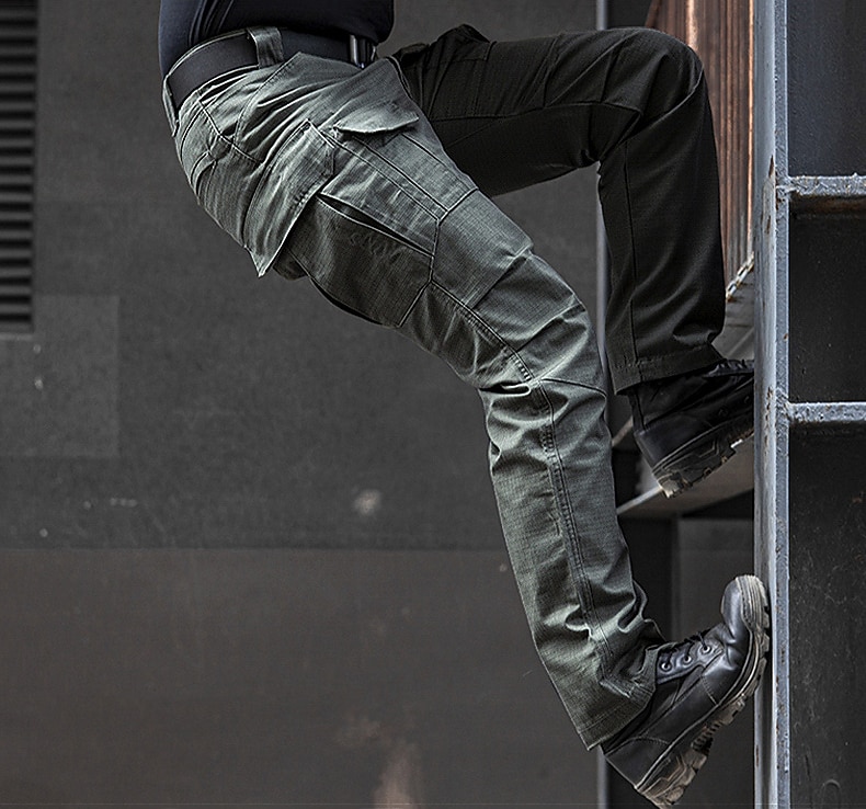Bărbați Παντελόνι πεζοπορίας Pantaloni de lucru Pantaloni de marfă tactici Militar Vară Primăvară În aer liber Ripstop Rezistent la Vânt Uscare rapidă Multi buzunar Pantaloni Talie elastică Buzunar 2026 - $46.99 –P6