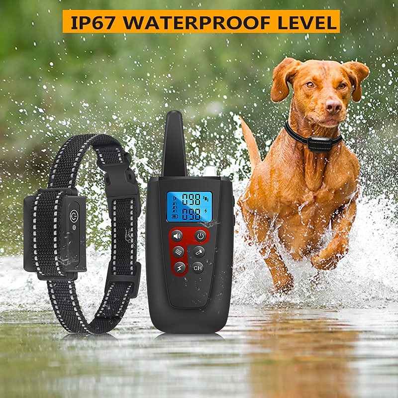No Shock Dog Training Collar 3300ft Range Beep Vibrating Pet Trainer IPX7 Waterproof Rechargeable Pet Training Collar No Prongs Sound and Vibration Collar 2025 - $60.99 –P3