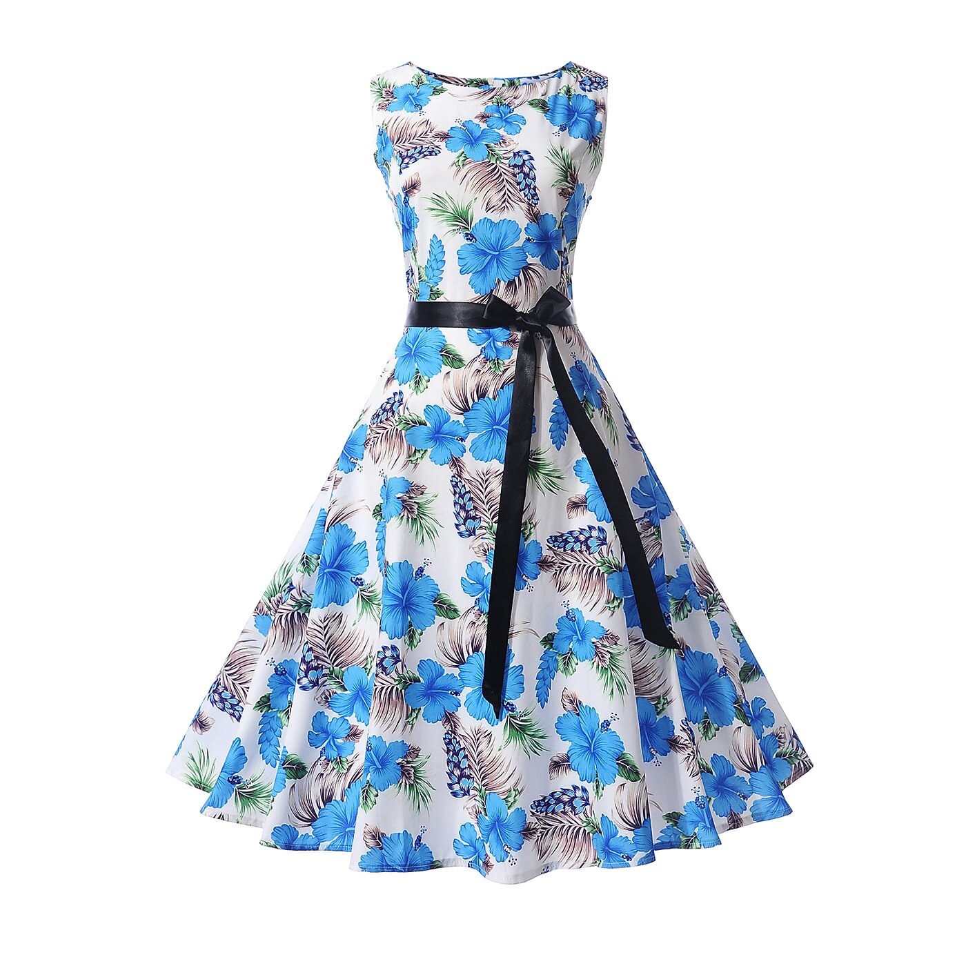 Retro Vintage 1950s Cocktail Dress A-Line Dress Floral Dress Audrey Hepburn  Fancy Dress Women's Carnival Masquerade Mexico's Independence Day Cinco de  Mayo Fiesta Adults' Dress 2026 - AU $66.19