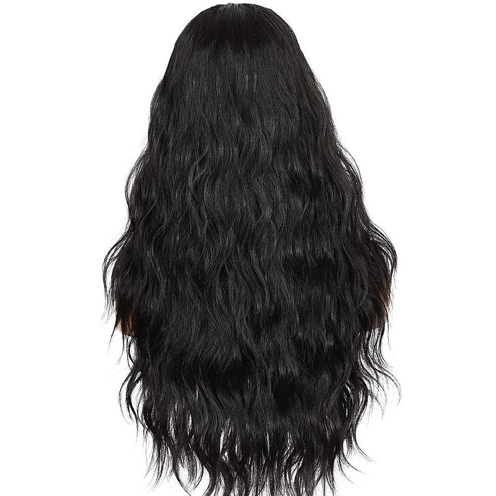 parrucche della fascia glueless parrucca della fascia corpo sciolto ondulato parrucche sintetiche dei capelli per le donne nere onda nessuna parrucche anteriori del merletto della miscela di colore del 2025 a $26.99 –P9