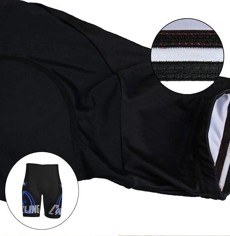 Voor heren Fietsbroek voor op de weg Fietsbroek Gevoerde wielrenshorts Fietsen Short / Broekje Gewatteerde shorts Bergracen Wegwielrennen Sport Grafisch 3D-pad Fietsen Ademend Sneldrogend Zwart Wit 2025 - $25.99 –P14
