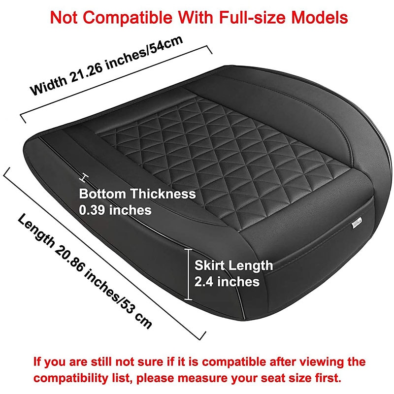 StarFire High End Luxury PU Leather Car Seat Cover Protector, Front Seat Bottom, Compatible with 90% Vehicles 2025 - $29.99 –P4