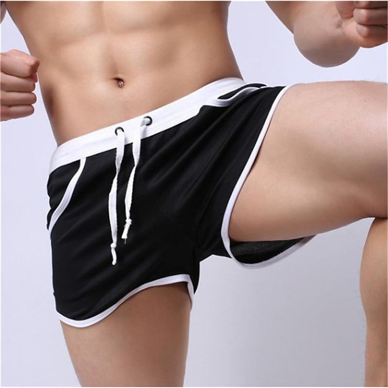 Herren Badehose Schwimmshorts Bademode Boardshorts Badeshorts 3-Zoll-Shorts Elastische Taille Farbblock Komfort Atmungsaktiv Kurz Sport in der Natur Täglich Baden Stilvoll Casual / sportlich Schwarz 2025 - $10.99 –P6
