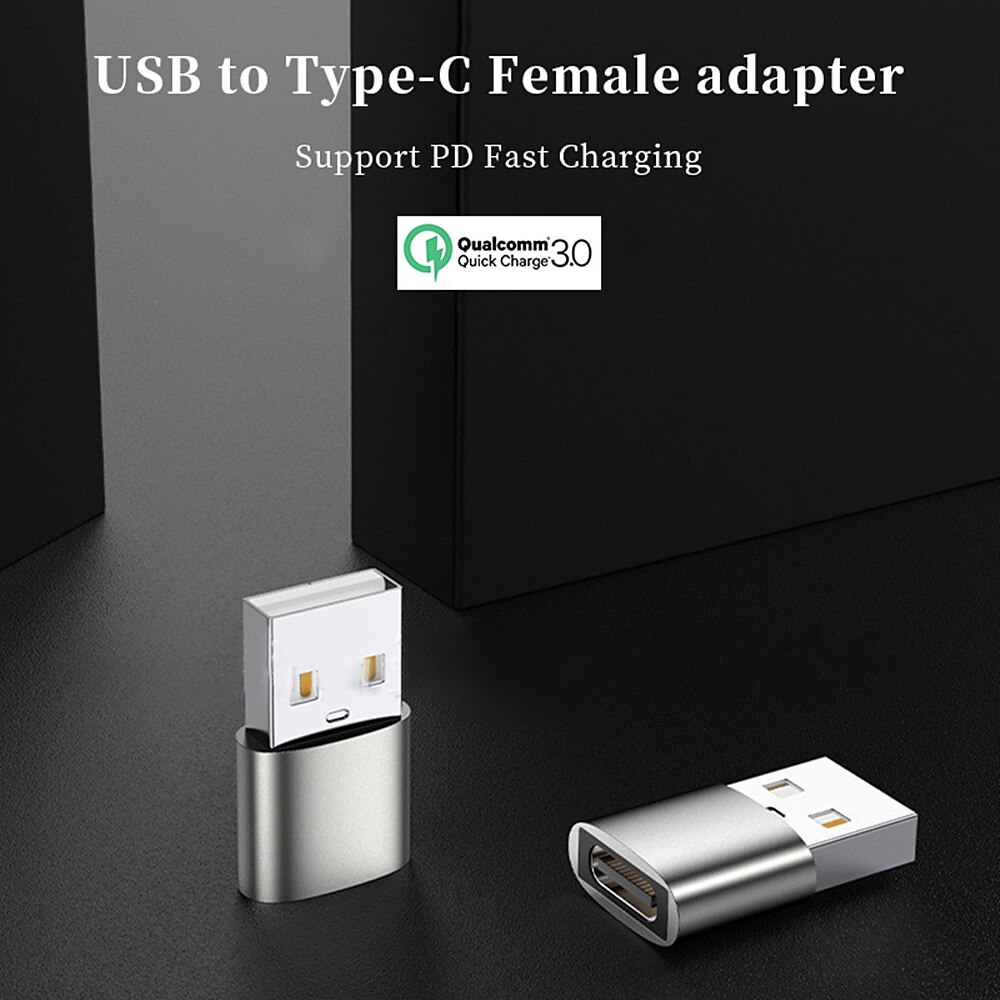 2025年 usb-cメス-usbオスアダプターtype-c-usb充電器コネクターforiphone12 13 pro max se airpods ipad air samsung galaxy s22 s21 note 20 a71 a72  コレクション – $11.99 –P4