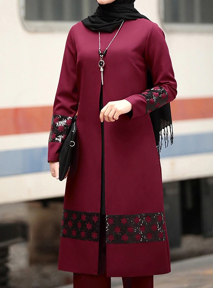 Damen arabisch Muslim Hosen Abaya Kaftan Kleid Für Cosplay Abaya Erwachsene Sterne oben Hosen Party, Festival 2025 - $69.99 –P7