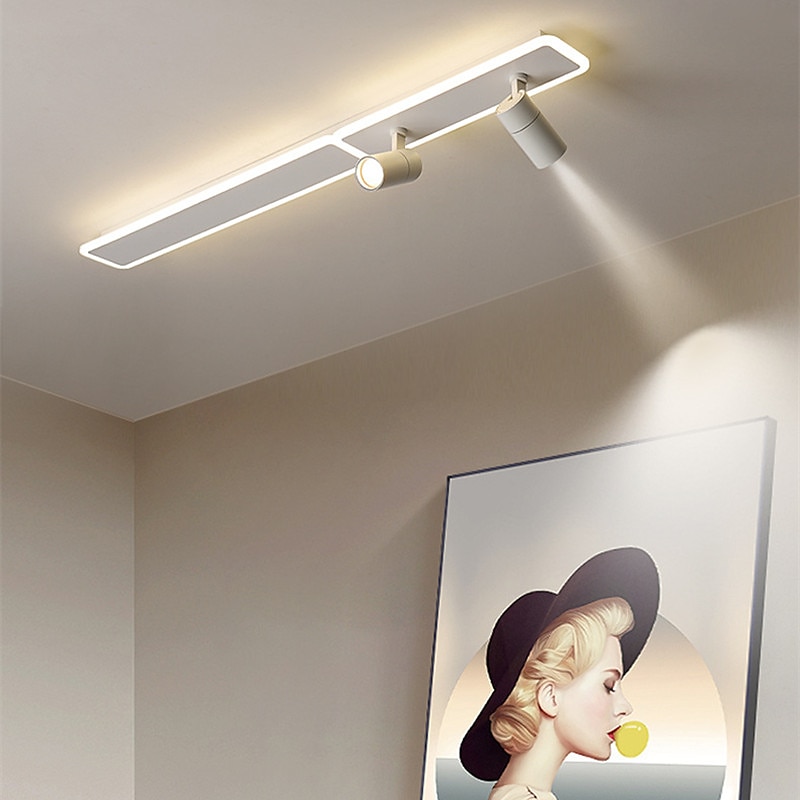 80/100 cm stropní svítidlo led reflektor kovový umělecký styl moderní stylové lakované povrchy 220-240v 2025 - $237.59 –P5