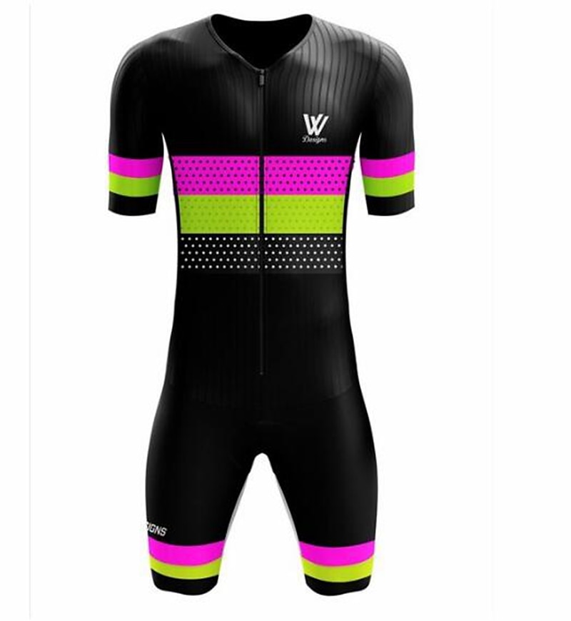 Naisten Lyhythihainen Pyöräily jersey ja shortsit Triathlon Tri -puku Kesä Polyesteri Tumman harmaa Mineraalin vihreä Punainen ja valkoinen Pyörä Liikunta-asut Hengittävä Nopea kuivuminen Hike 2025 - $37.59 –P14