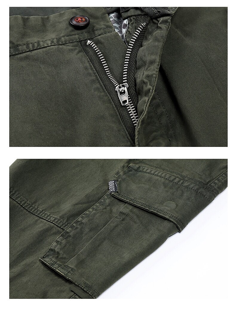 Hombre Pantalones cargo Pantalones para senderismo Militar Verano Al aire libre Ajuste regular Ripstop Secado rápido Bolsillo con cremallera Multi bolsillo Pantalones / Sobrepantalón Prendas de abajo 2025 - $49.99 –P10
