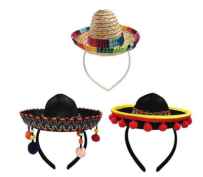 Mexican Masquerade Sombrero Hat Kid's Boys Cosplay Cinco de Mayo Mexico Independence Day Day of the Dead Carnival Masquerade Mexico's Independence Day Festival / Holiday Black / Yellow / Beige Easy 2025 - $15.99 –P4