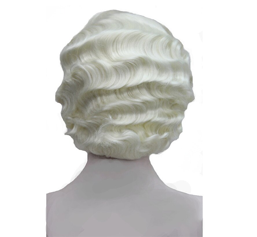 Parrucca Flapper Parrucca Stile Flapper Anni '20 per Donne Parrucca Sintetica Corto Stile Retro Onde Dita Parrucche di Halloween Cosplay del 2026 a $27.99 –P7