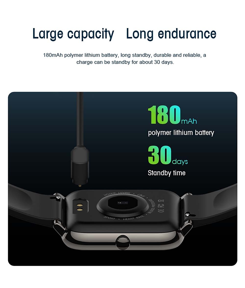 2025年 P22 スマートウォッチ 1.3 インチ スマート·ウォッチ ブルートゥース 歩数計 フィットネスモニター アクティビティトラッカー と互換性があります Android iOS 女性 男性 長時間スタンバイ カメラコントロール アンチ失われました IP 67 42.5mmウォッチケース / アンドロイド / 睡眠サイクル計測器 / 心拍計 / 座りがちなリマインダー / 目覚まし時計  コレクション – $39.99 –P9