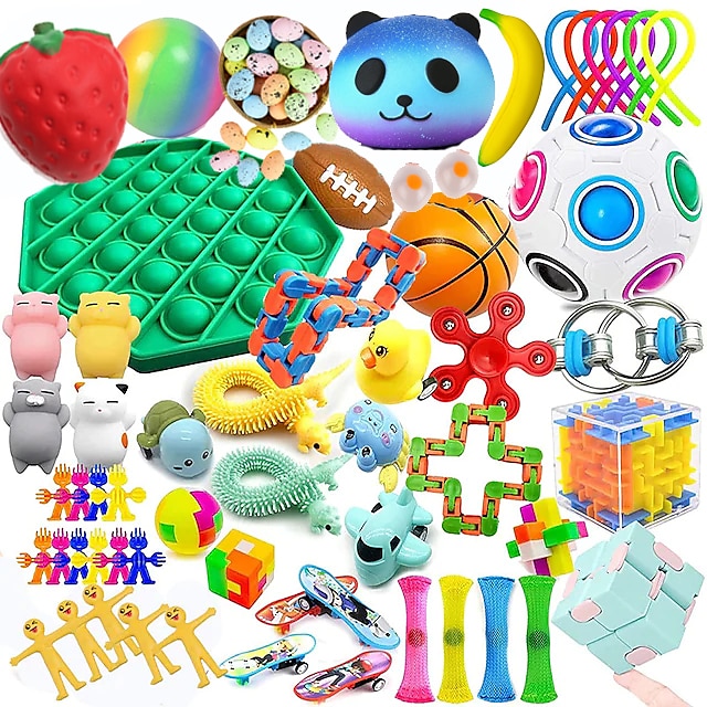 12pcs Sensory Fidgets Toy Network Marble Autism Special Help for Children Adults 