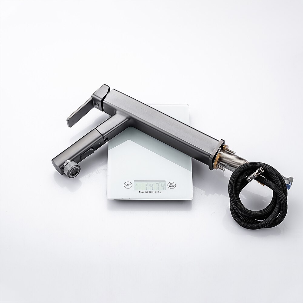 Bathroom Sink Faucet - Pull out / Pullout Spray Electroplated Centerset Single Handle One HoleBath Taps 2025 - $186.99 –P19
