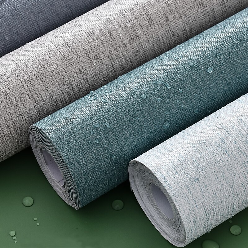 självhäftande pvc vattentät oljesäker säckväv textur tapet kontakt papper vägg badrum köksmöbler renovering väggdekal 300*60cm 2026 - $30.99 –P4