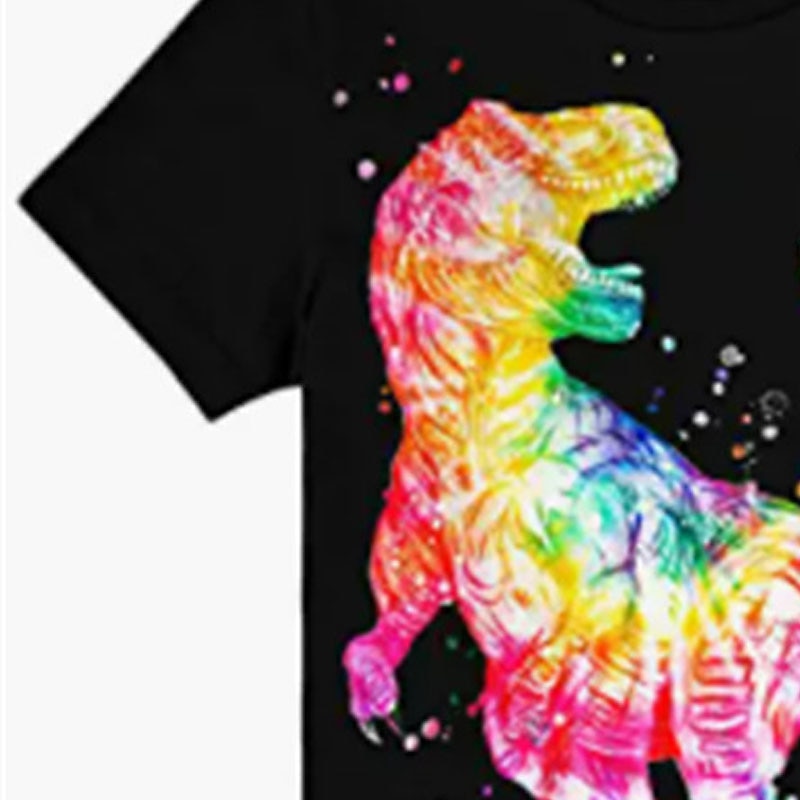 Para Meninos Camiseta Manga Curta Camisa Animal Dinossauro Impressão 3D Ativo Esportes Moda Poliéster Ao ar livre Diário Interior Infantil 3-12 anos Gráfico impresso em 3D Normal Camisa de 2025 por $11.99 -P5
