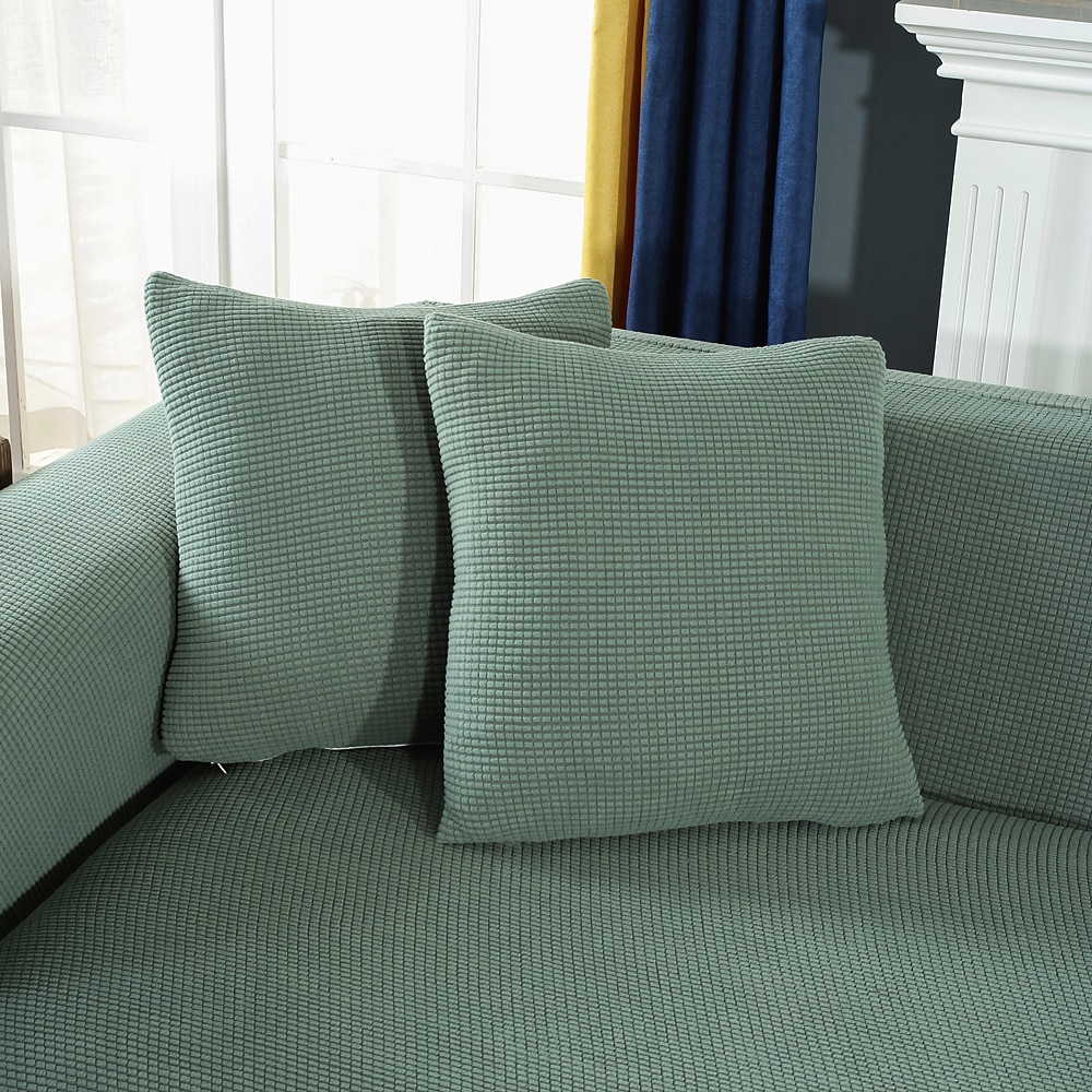canapea extensibilă pernă scaun pernă slipcover canapea elastic fotoliu canapea fotoliu 4 sau 3 locuri gri simplu solid moale durabil lavabil 2025 - $13.99 -P4