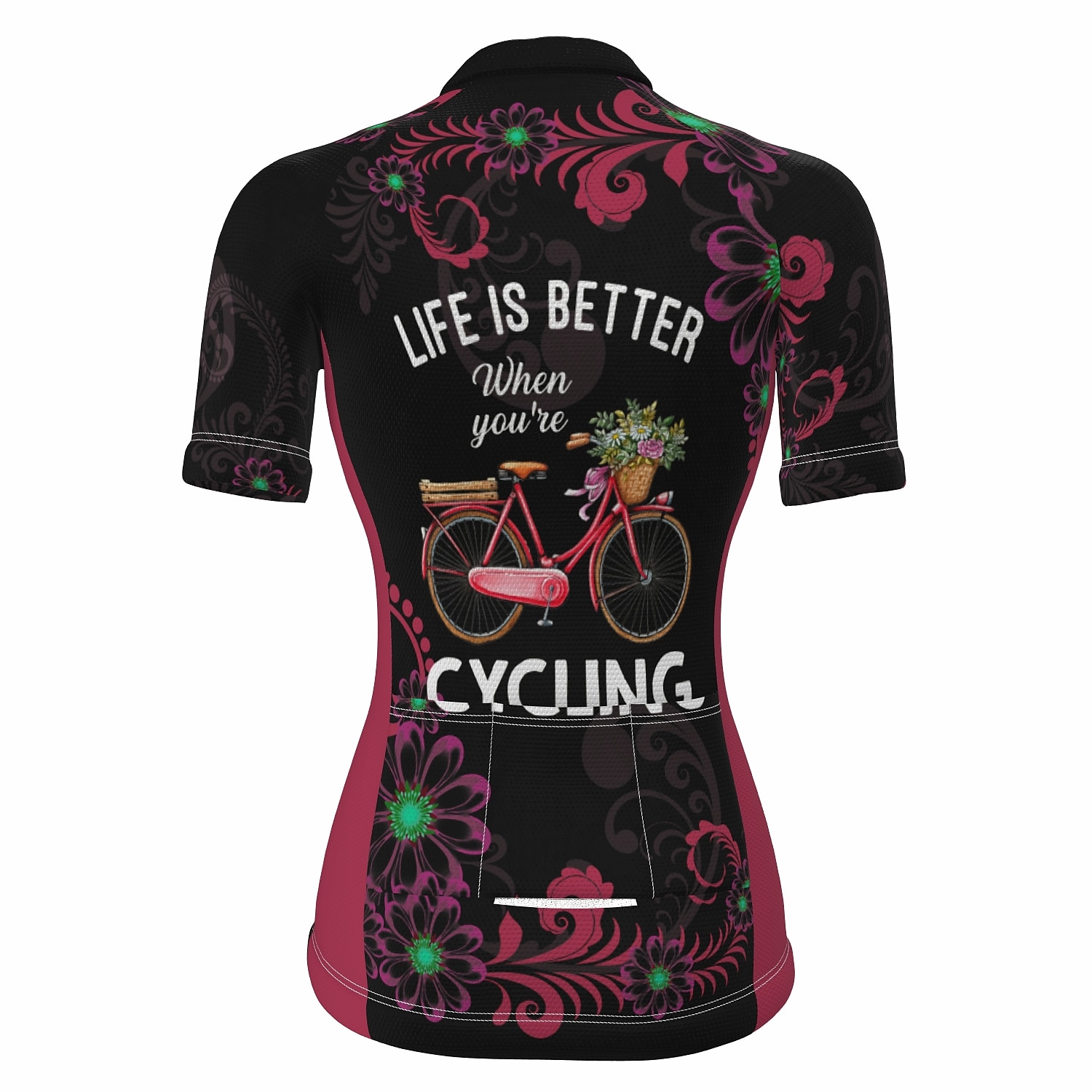 Femmes Maillot de cyclisme Graphique Drôle Manche Courte Cyclisme Maillot Top avec 3 poches arrière VTT Vélo tout terrain Cyclisme sur route Séchage Rapide Bandes réfléchissantes Poche Arrière de 2025 ? $28.99 –P13