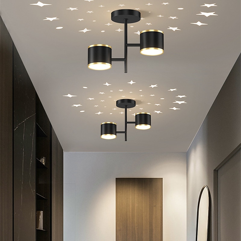 Lampada Da Soffitto Per Portico Del Corridoio Lampada Da Soffitto A Led Con Luce Di Proiezione Creativa del 2025 a $187.99 –P1