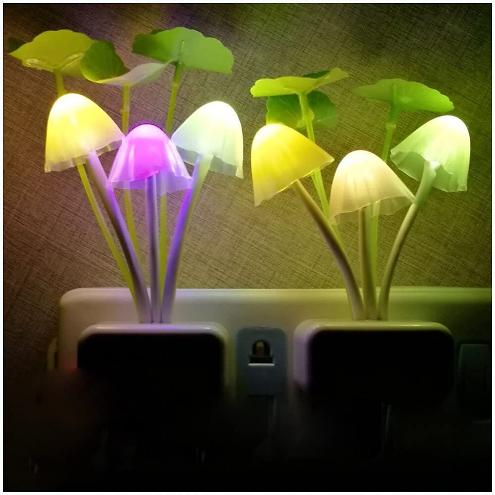 LED Sensor Night Light Plug-in Mushroom NightLights Color Changing Lamp Mushroom Decor, AUSAYE Mini Cute Night Lights for Kids Adults Bedroom Toilet Bathroom Stairs Kitchen Hallway 2025 - $8.49 –P6