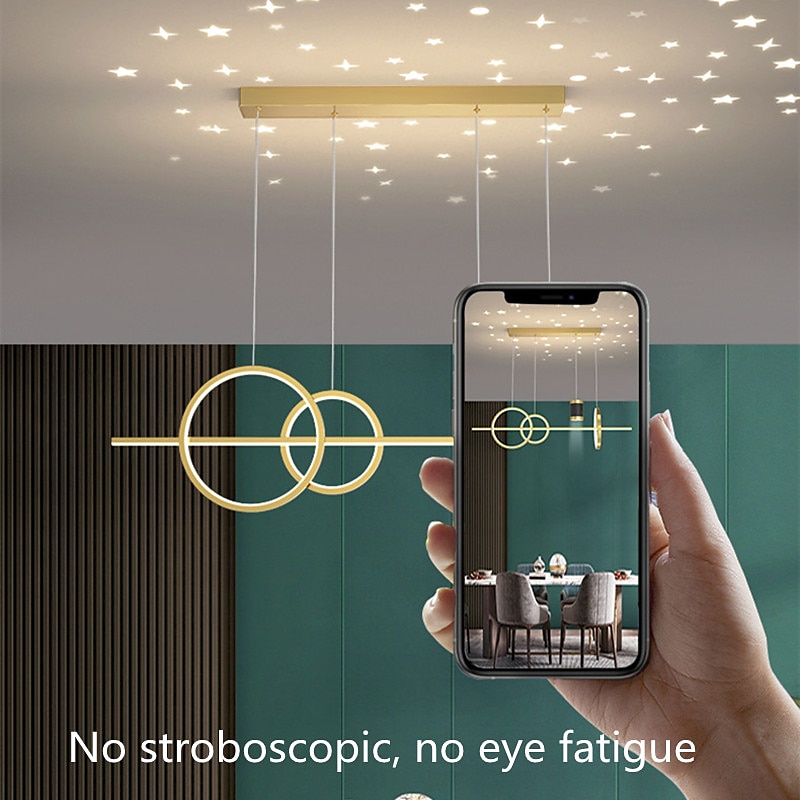 LED Pendant Light Simple Modern Chandelier Designer Projection Star Moon Light Restaurant Table Bar 2025 - $449.99 –P12