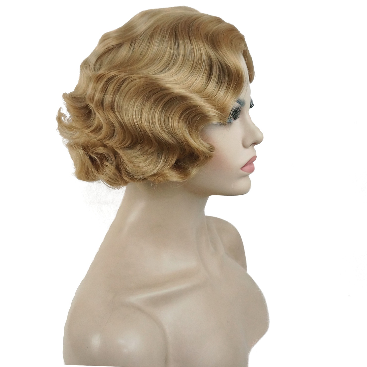 Parrucca Flapper Parrucca Stile Flapper Anni '20 per Donne Parrucca Sintetica Corto Stile Retro Onde Dita Parrucche di Halloween Cosplay del 2026 a $27.99 –P8