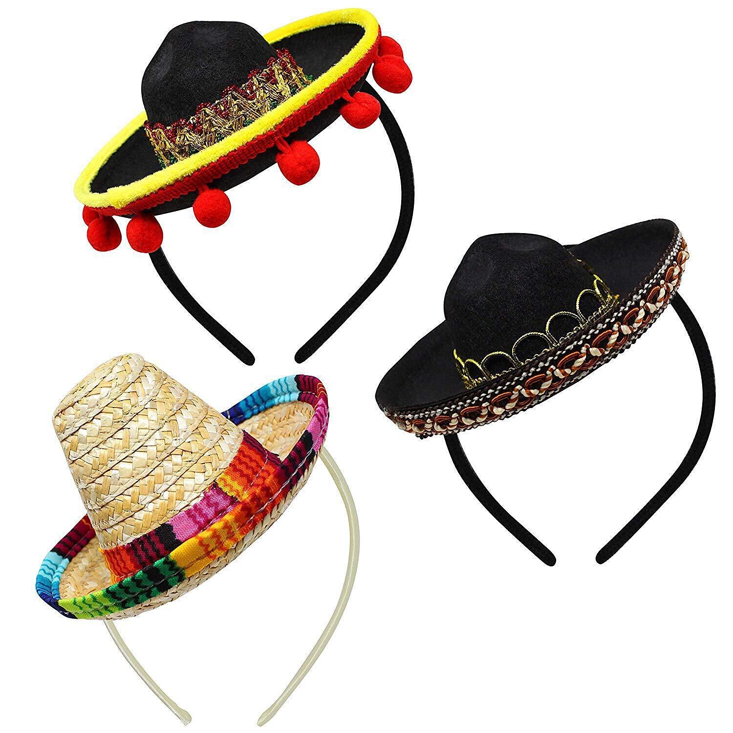 Mexican Masquerade Sombrero Hat Kid's Boys Cosplay Cinco de Mayo Mexico Independence Day Day of the Dead Carnival Masquerade Mexico's Independence Day Festival / Holiday Black / Yellow / Beige Easy 2025 - $15.99 –P1