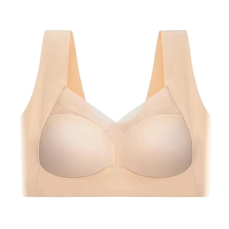 trådløse bh-er for kvinner faste stropper full dekning v-hals pustende ren farge pull-on lukking tilfeldig daglig nylon 1 stk svart rosa / bh & braletter / 1 stk hjemmeantrekk 2025 - $17.49 –P4