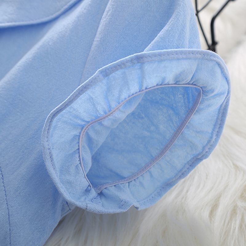 Copii Fete Rochie Mată Manșon scurt Școală Sporturi & Exterior Zilnic Mâneci Bufante Imprimeu De Bază 90% bumbac Lungime Genunchi Vară 3-10 ani Roz Îmbujorat Albastru piscină 2025 - $21.99 –P4