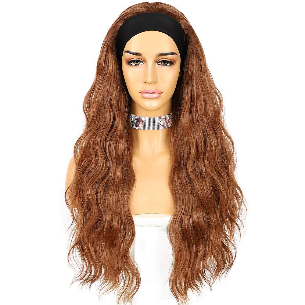parrucche della fascia glueless parrucca della fascia corpo sciolto ondulato parrucche sintetiche dei capelli per le donne nere onda nessuna parrucche anteriori del merletto della miscela di colore del 2025 a $26.99 –P11