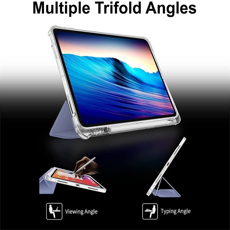Tablet Case Cover For Apple iPad Air 5th 4th 10.9" ipad 9th 8th 7th Generation 10.2 inch iPad Pro 3rd 11'' iPad Pro 2nd 11'' iPad Pro 1st 11'' 2022 2021 2020 2019 2018 Portable Pencil Holder Trifold 2025 - $25.99 –P3