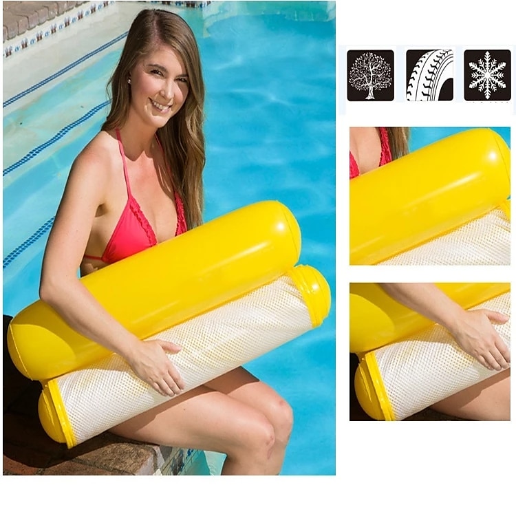 1 pcs Summer Inflatable Foldable Floating Row Swimming Pool Water Hammock Air Mattresses Bed Beach Pool Toy Water Lounge Chair,Inflatable for Pool 2025 - $26.99 –P6