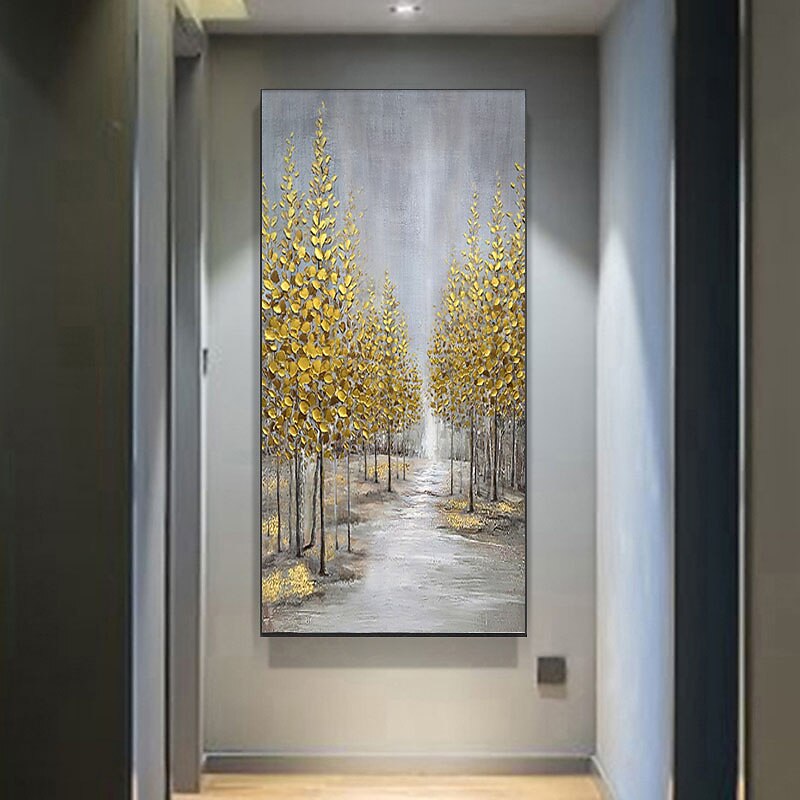 2025年 ハング塗装油絵 手描きの 縦式 抽象画 風景 クラシック 近代の インナーフレームなし(枠なし)  コレクション – $150.99 –P3