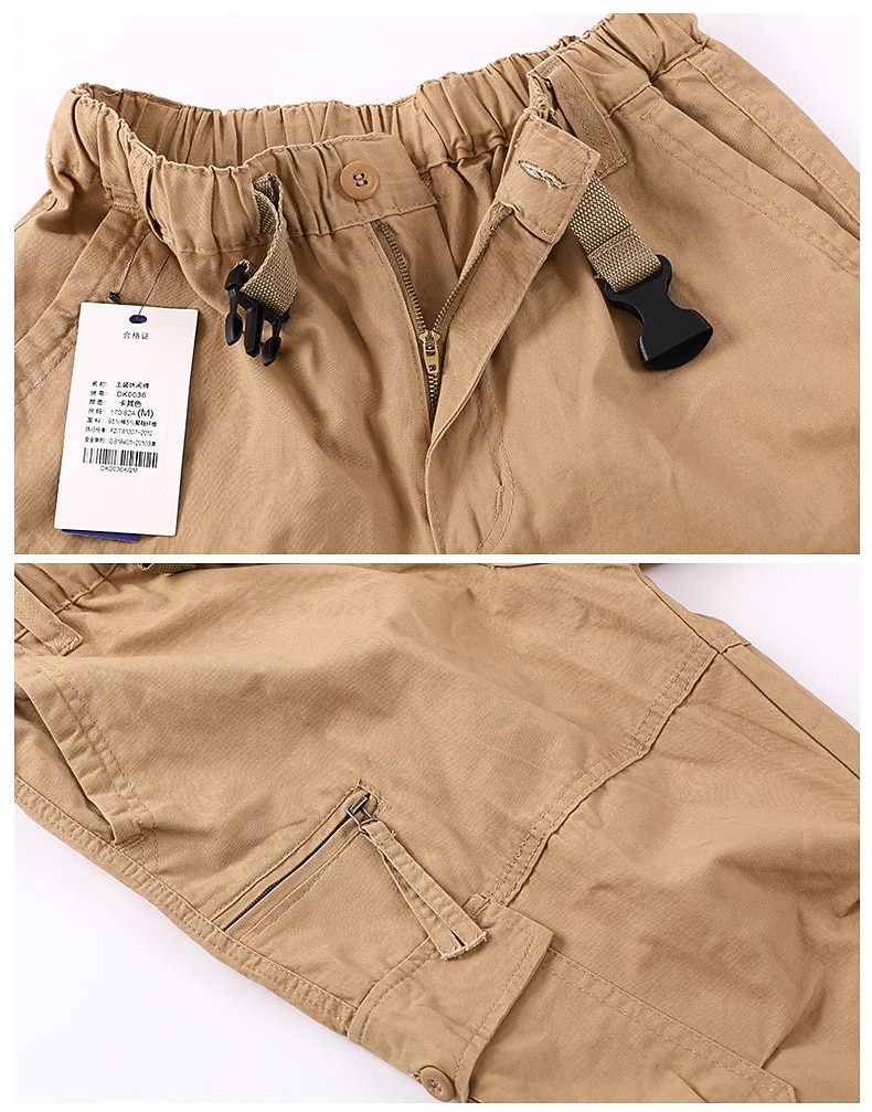 Hombre Pantalones cortos de carga Pantalones cortos de senderismo Militar Verano Primavera Al aire libre Ripstop Secado rápido Multi bolsillo Ligero Pantalones Capri Ejercito verde Camuflaje negro 2026 - $30.99 –P5