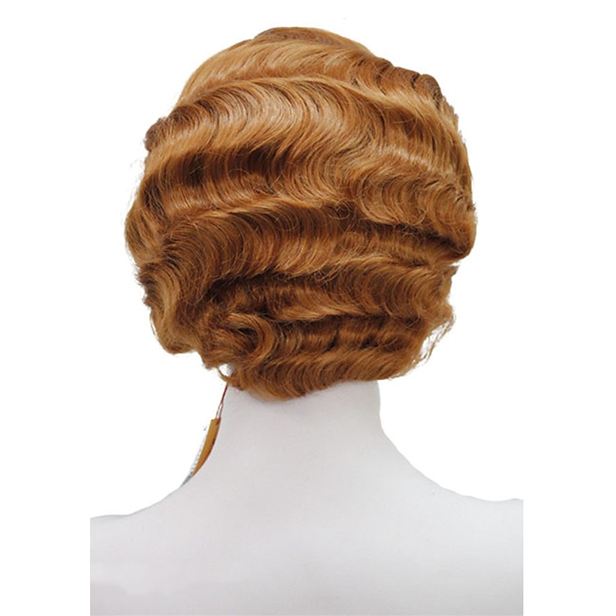 Parrucca Flapper Parrucca Stile Flapper Anni '20 per Donne Parrucca Sintetica Corto Stile Retro Onde Dita Parrucche di Halloween Cosplay del 2026 a $27.99 –P5