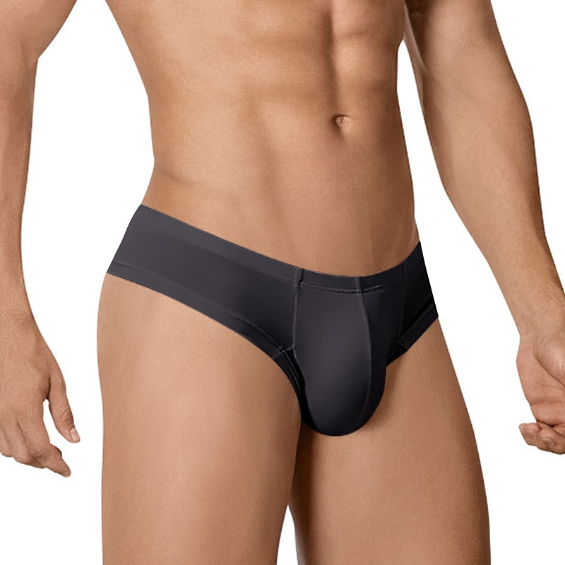 Herren 1 Packung Unterwäsche Boxer Grundlegend Polyester Einfarbig Niedrige Taillenlinie Schwarz Weiß 2025 - $10.99 –P6