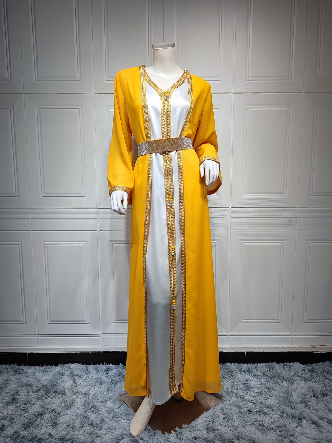 green emerald velvet dress KAFATU Womens Brown Kaftan Dress Maxi African Tribal – AJJAYA