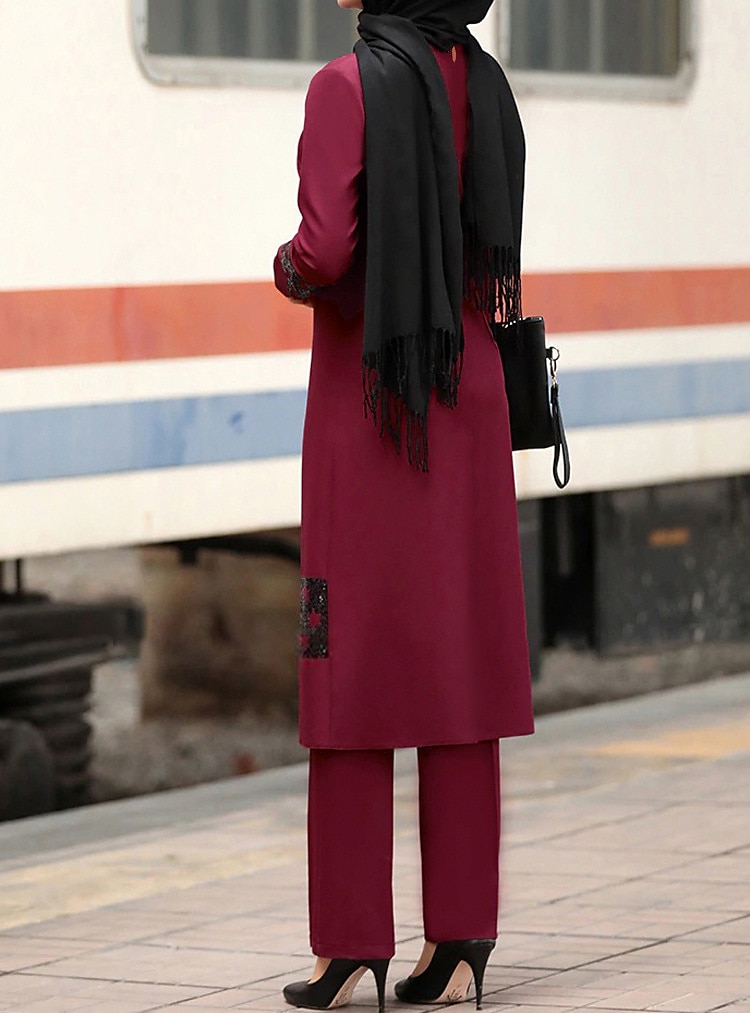 Damen arabisch Muslim Hosen Abaya Kaftan Kleid Für Cosplay Abaya Erwachsene Sterne oben Hosen Party, Festival 2025 - $69.99 –P8