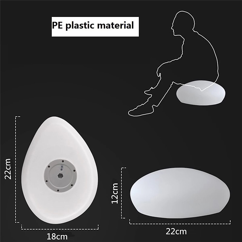 солнечные садовые огни наружное свечение в форме булыжника лампа садовый декор свет rgb водонепроницаемый пейзаж ночные огни для лужайки патио дорожка свадьба 2025 - $52.99 –P14