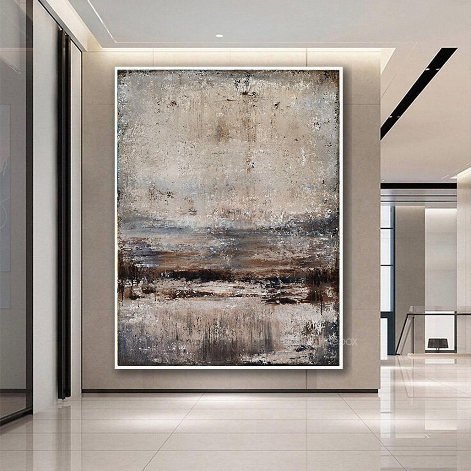 2025年 ハング塗装油絵 手描きの 水平パノラマ 抽象画 風景 近代の 内枠を含めます  コレクション – $195.99 –P3
