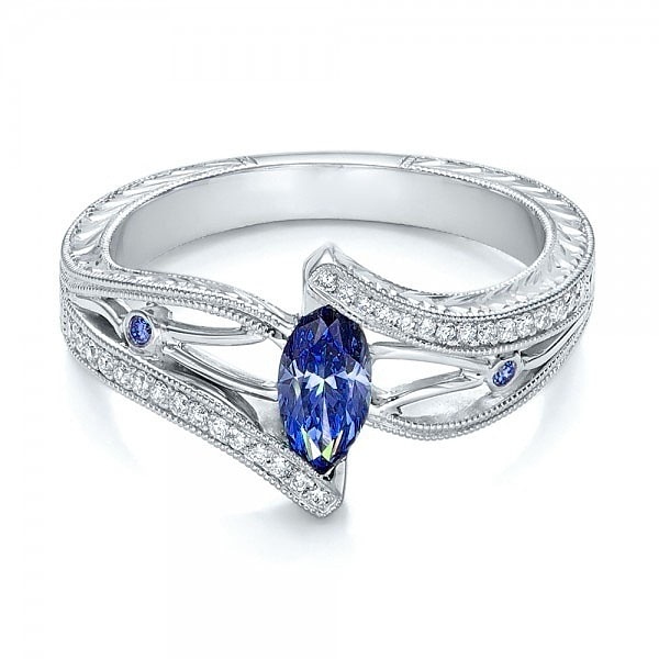 Ring Fest Geometrisk Mørk Blå Lys Blå Legering Pære Enkel Elegant 1stk  Dame  Bryllup  Gave Kjole å imponere 2025 - $13.99 –P3