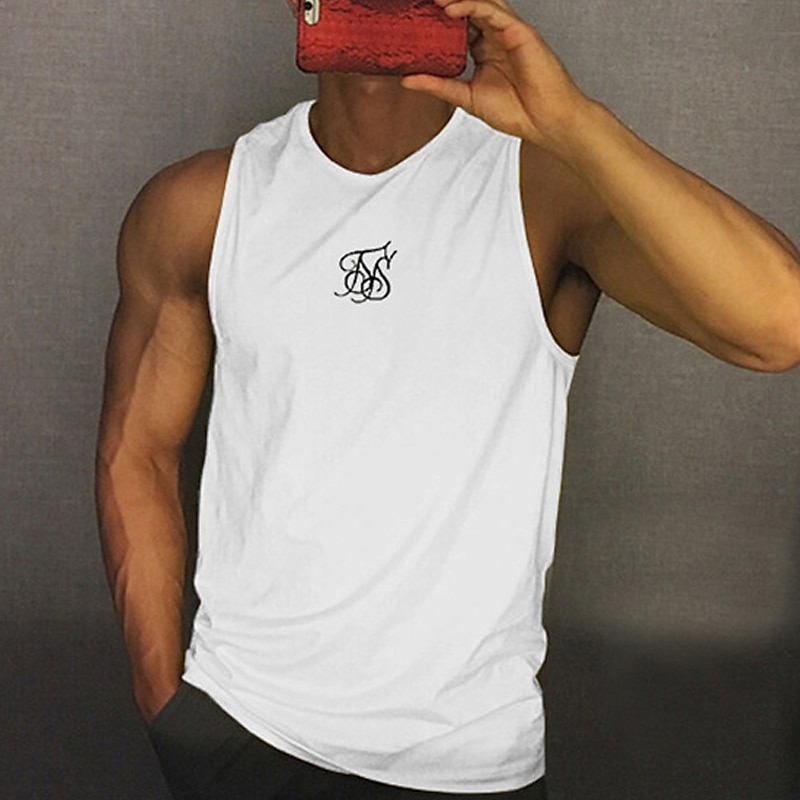 Herren Tank Top Weste Unterhemd Ärmelloses Shirt Ärmellos Rundhalsausschnitt Sommer Grafikdrucke Mode Leicht Atmungsaktiv Druck Outdoor Straße Lässig Schwarz Weiß Gelb Top T-Shirt für Herren 2025 - $12.49 –P1