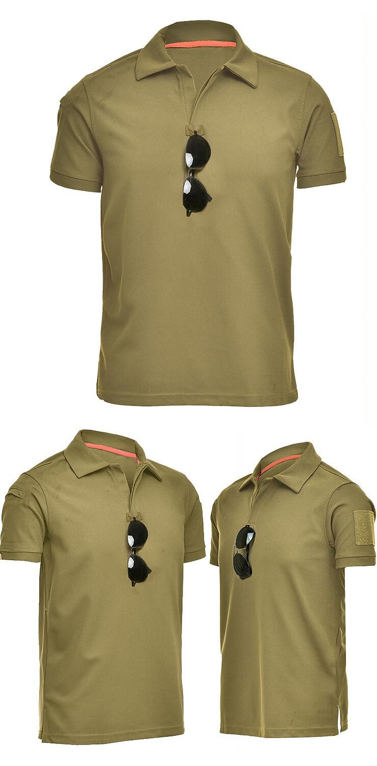Men's Hiking Tee shirt Top Outdoor Breathable Quick Dry Lightweight Black Green khaki Fishing Climbing Beach 2025 - $21.99 –P2