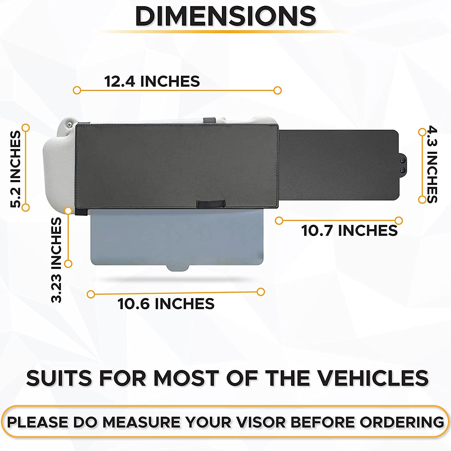 Polarized Sun Visor Extender for Car – Anti-Glare Windshield Sunshade, UV & Snow Protection for Front/Side Window 2025 - CAD $25.99 –P3